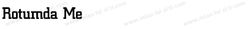 Rotumda Medium字体转换